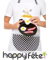Tablier, toque et poile de cuisinier pour enfant, image 2