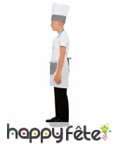 Tablier, toque et poile de cuisinier pour enfant, image 4