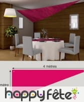 Tenture/voile anis de1.5 x 4 m, image 1