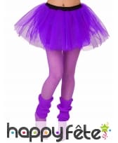 Tutu violet avec élastique noire, pour femme