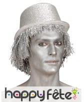 Tube visage et corps de statue Métal Argent, image 5