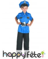 Uniforme bleu de policier pour enfant
