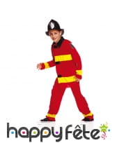 Uniforme de petit pompier rouge