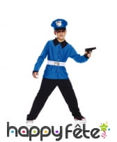 Uniforme de policier bleu pour enfant