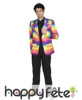 Veste arc-en-ciel pour homme