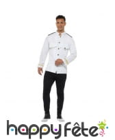 Veste blanche de capitaine de la marine, image 1