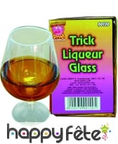 Verre d'alcool qui ne se vide pas