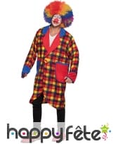 Veste démesurée de Clown multicolore pour homme