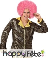 Veste disco dorée et brillante pour homme