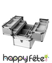 Valise de maquillage en aluminium