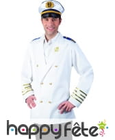 Veste de marin blanche pour homme