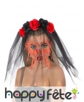 Voile de mariée zombie ensanglanté pour adulte