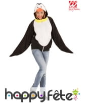 Veste de pingouin à capuche pour adulte, image 1