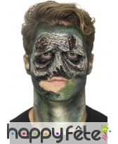 Visage de zombie, prothèse en mousse de latex, image 3