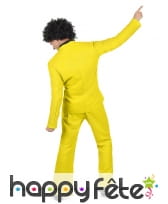 Veste et pantalon disco jaune pour homme, image 2