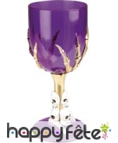 Verre gothique pied main squelette, image 5