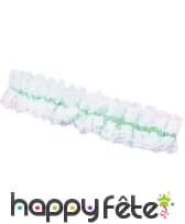 Veritable Jarretière en dentelle blanche