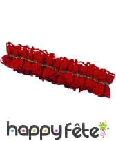 Veritable Jarretière en dentelle rouge