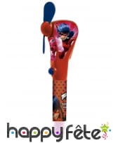 Ventilateur Ladybug de 20cm avec bonbons