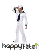 Costume Marin blanc des Village People Licence, image 1