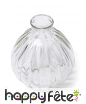 Vase rond rétro en verre de 10cm