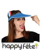 Visière supporter de France en mousse
