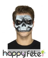 Visage squelette, prothèse en mousse de latex, image 2