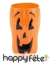 Verre visage citrouille de 15cm