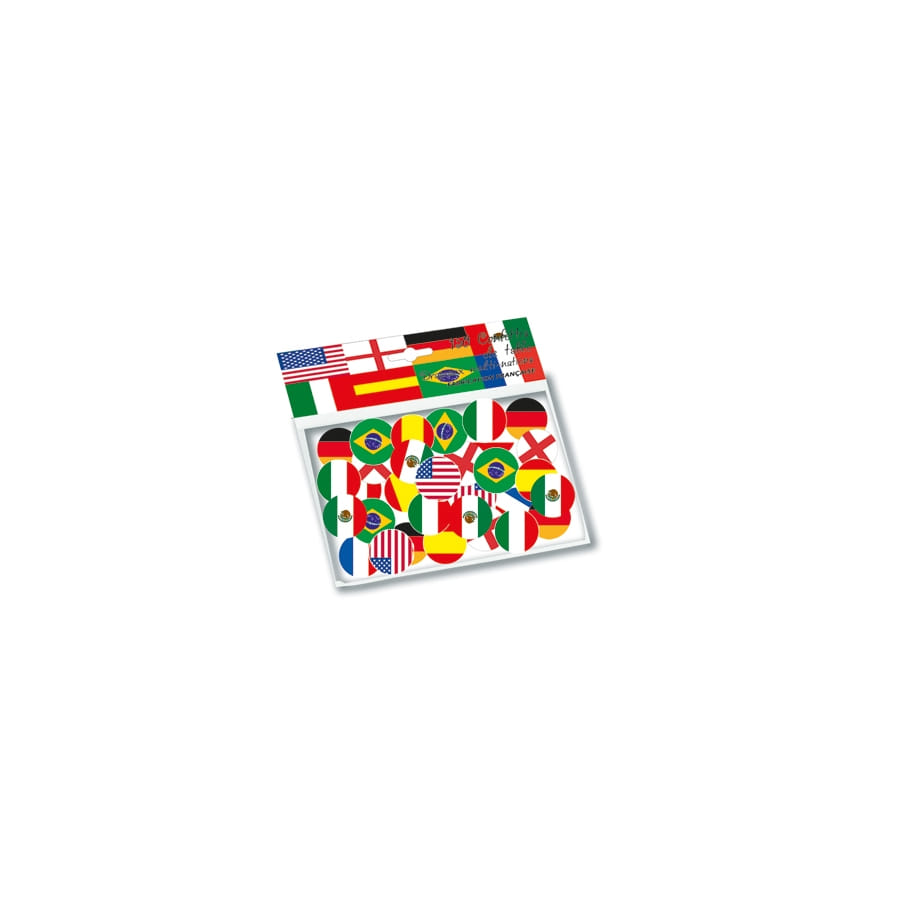 taille 222521 150 confettis de table drapeau multinations Taille Unique 