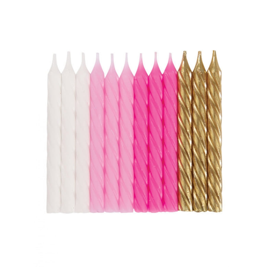 10 Bougies Cierges Rose Gold – 24 Cm De Long – Pour Décoration De Table, Mariage, Noël