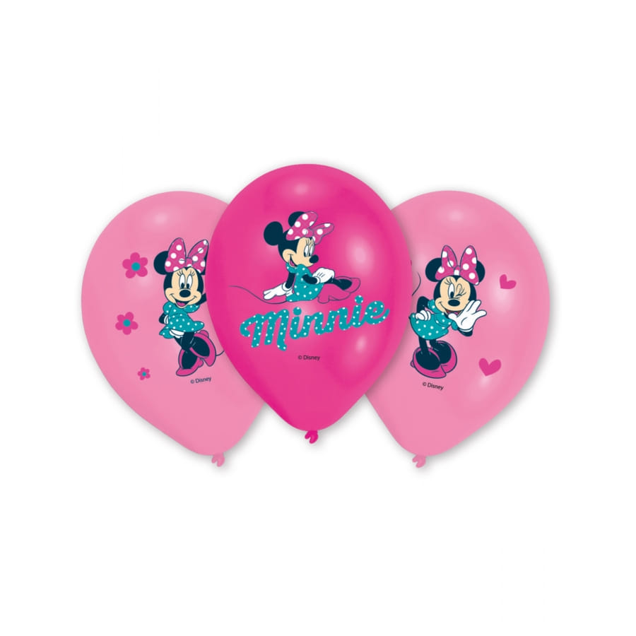 6 Ballons Minnie Mouse
