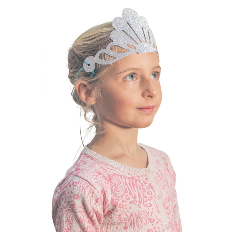 6 couronnes coquillage de Sir?�ne rose et gris