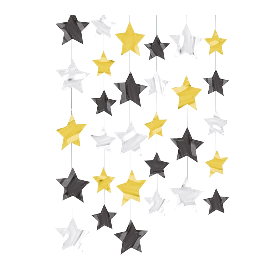 Lot De 6 Guirlandes Papier à 4 Feuilles - 3 Mètres, Orange - Décoration Suspendue Pour Mariage, Fête, Anniversaire