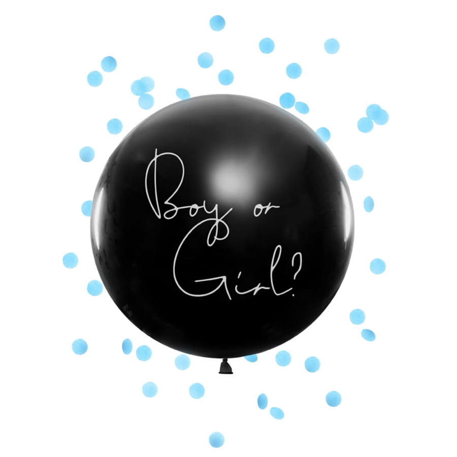 Kit Complet RXLITE – Ballon XXL Baby Shower En Français, Confettis Bleu/rose/doré, Pour Annonce Du Sexe Inoubliable