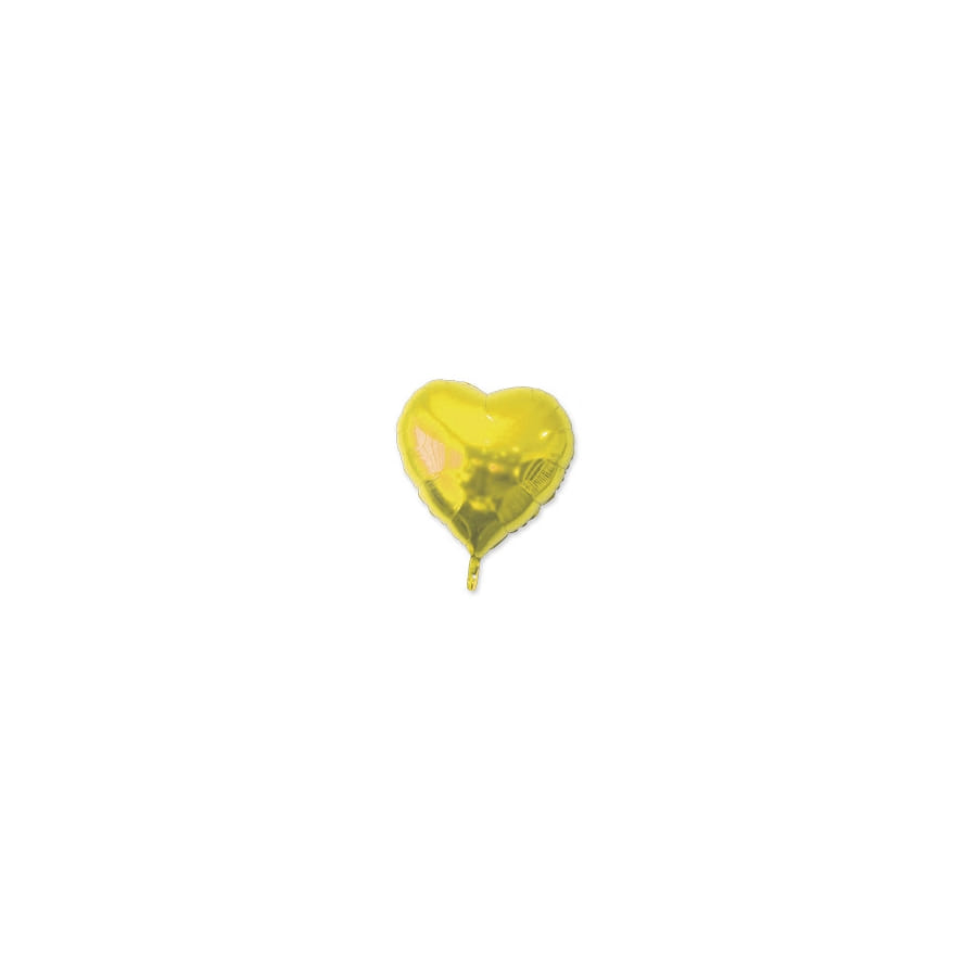 Ballon coeur doré métallisé