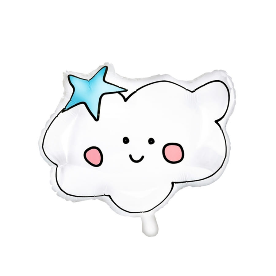 Ballon En Forme De Petit Nuage Souriant 54 X 43cm Ballon En Forme De Petit Nuage Souriant 54 X 43cm