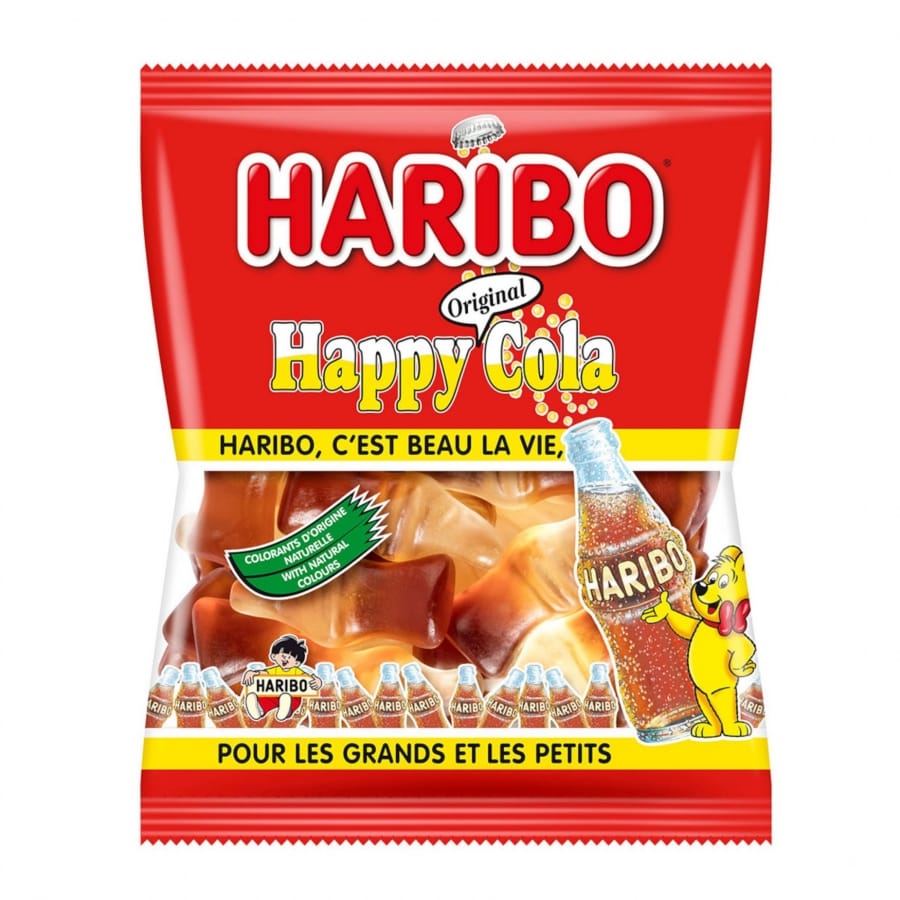 Bonbons Happy Cola, Haribo (300 g)  La Belle Vie : Courses en Ligne -  Livraison à Domicile