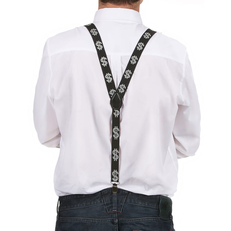 Bretelles Pour Hommes Noires 3.8 Cm - Bretelles élastiques à Triple Mousquetons, Discrètes Sous Les Vêtements | Pour Travail, Ski, Salopettes