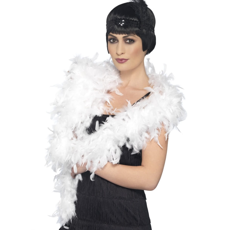 Boa En Plumes Orange Folat - 180 Cm - Pour Soirée, Gala, EVJF - Accessoire Festif