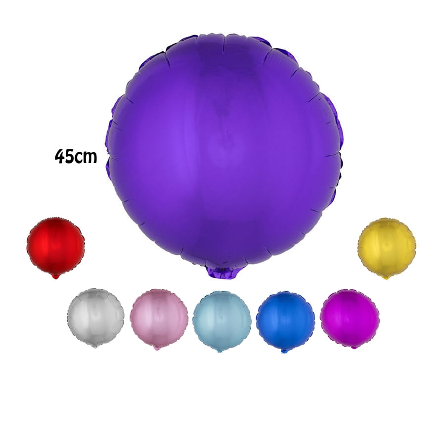 Ballon rond aluminium de 45cm
