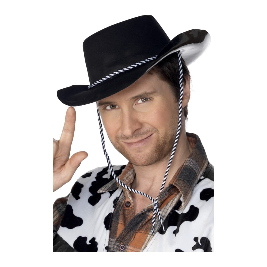 Chapeau Cowboy Justin Western – Noir – Taille 59 (7 3/8) – Fabriqué Aux USA – Occasion