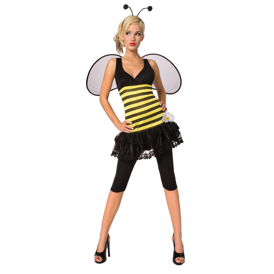 Costume d'abeille pour femme adulte avec ailes
