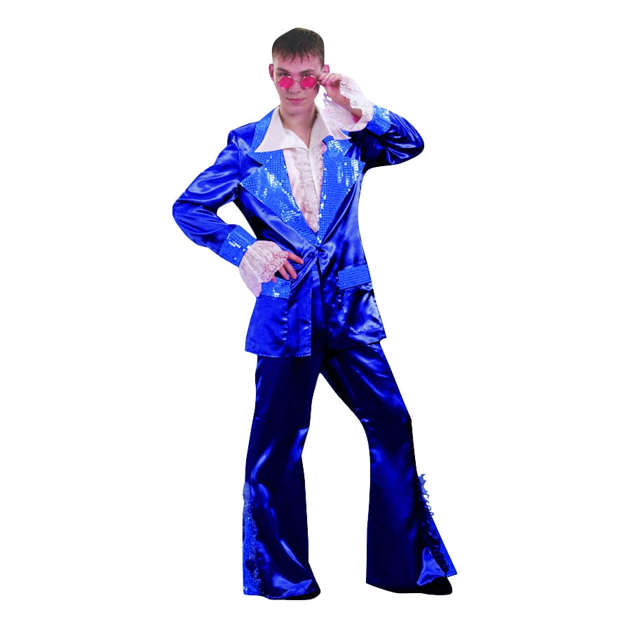 Déguisement disco bleu homme