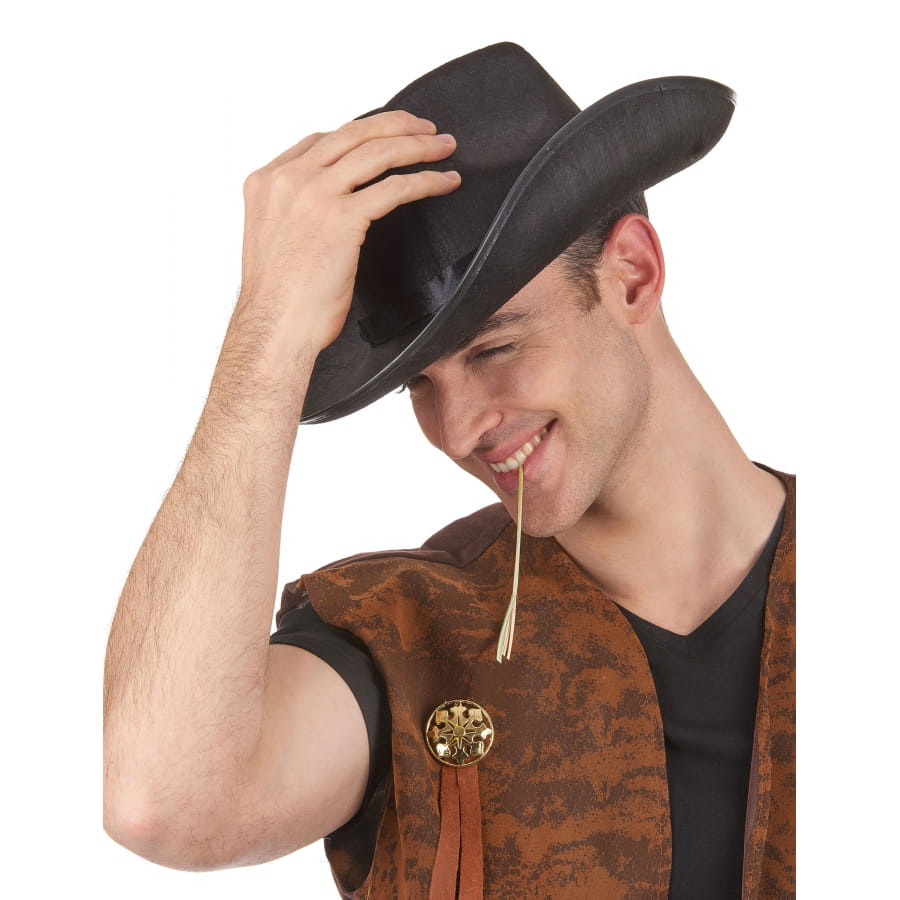 Chapeau Cowboy Feutre Noir Cody James Casino 3X - Taille 7 5/8 - Homme - Occasion Très Bon état