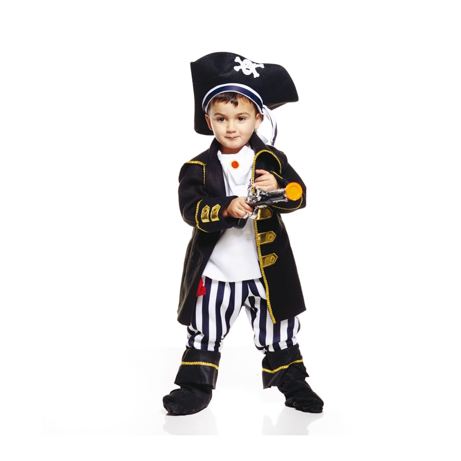 Costume De Capitaine Pirate élite Pour Garçon – Veste Rouge, Pantalon, Cache-œil, Disponible En Tailles 4 à 14 Ans !