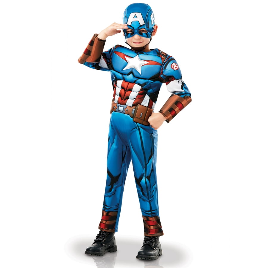 Vélo Enfant Captain America 12 Pouces – Dino Bikes – Avec Bouclier, Roues Et Garde-boue – Neuf