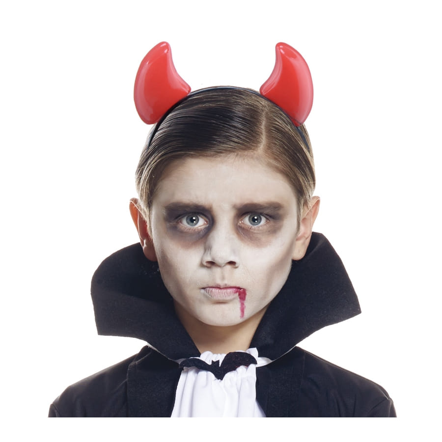 Beaupretty Lot de 2 serre-têtes noirs et rouges pour Halloween, cornes de diable Beaupretty Lot de 2 serre-têtes noirs et rouges pour Halloween, cornes de diable