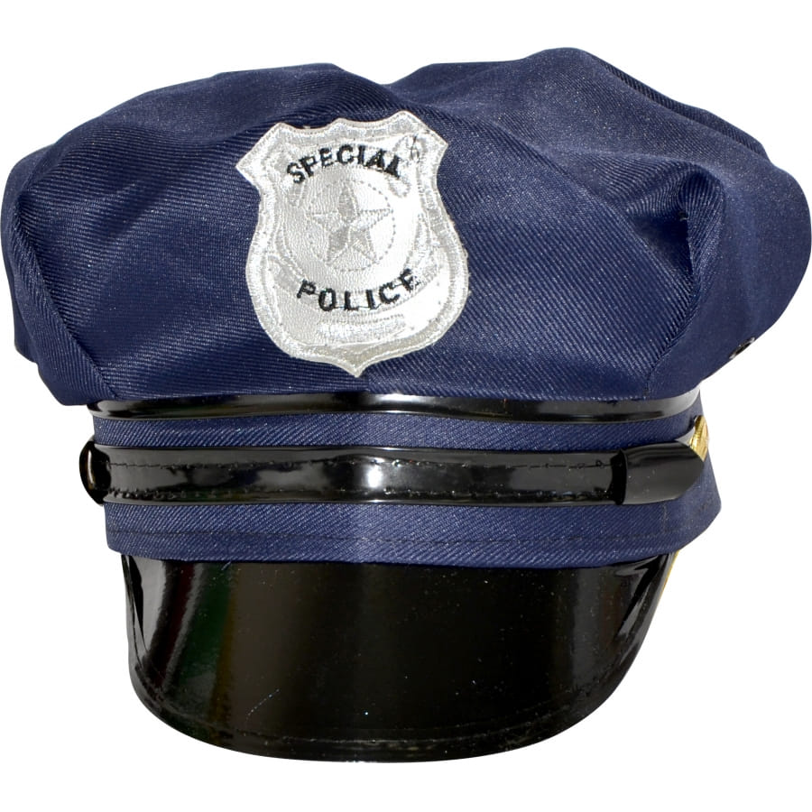 Casquette de police americaine bleue