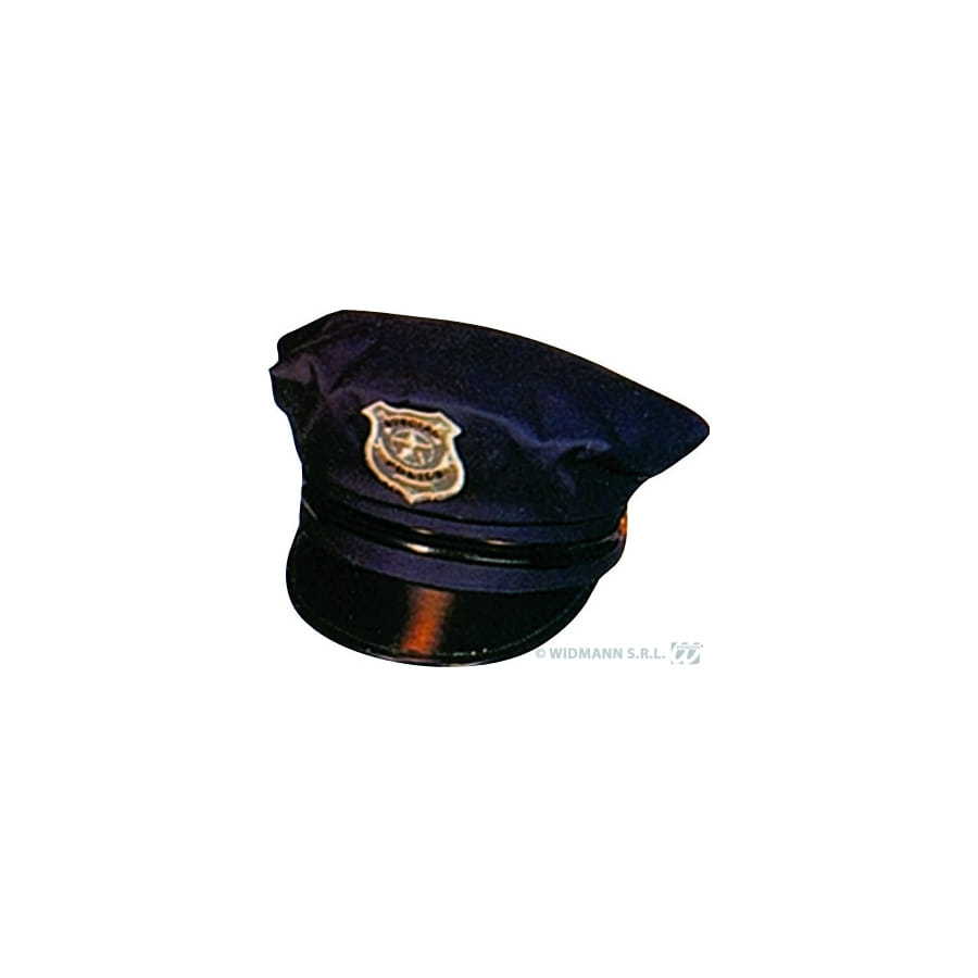 Casquette de police americaine noire