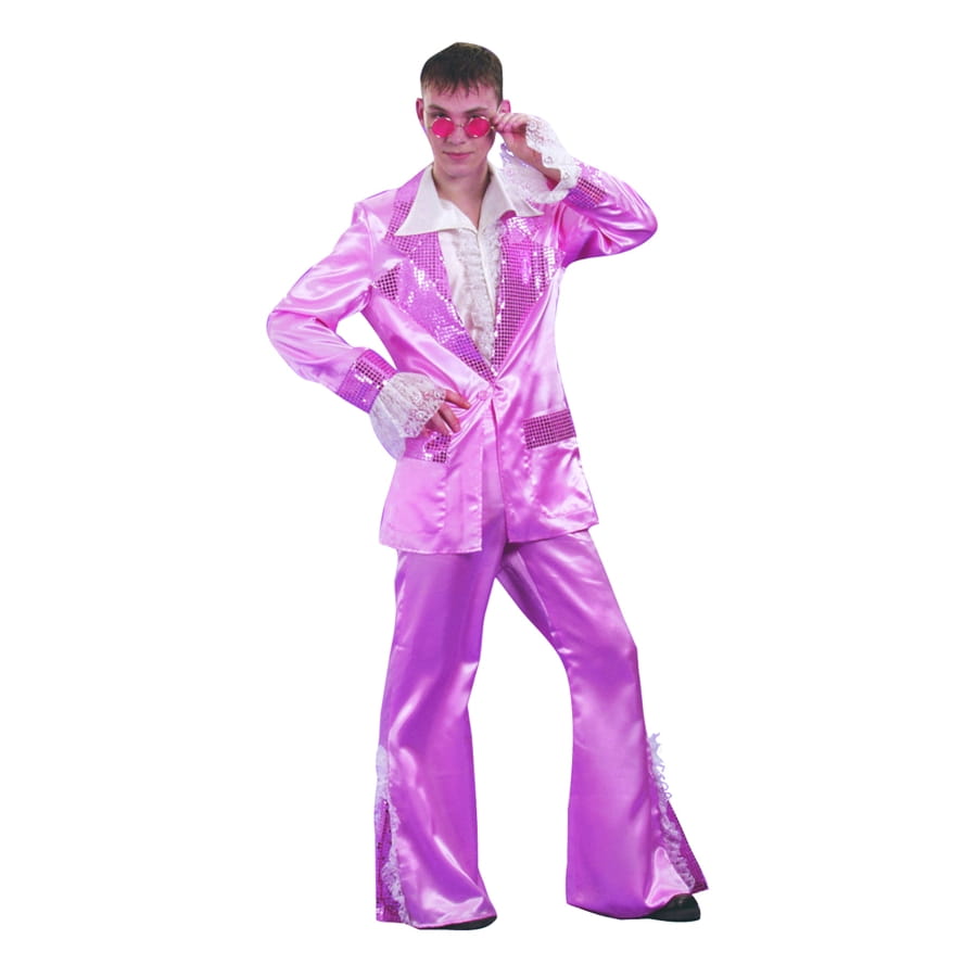 Costume disco homme rose - Déguisement homme - v19625